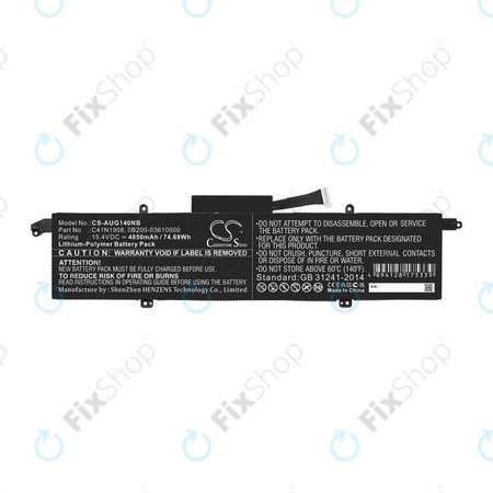 Baterie pentru Asus ROG Zephyrus G14 Ga401, 4850mAh, Li-Pol, 15.4V, C41N1908, HQ