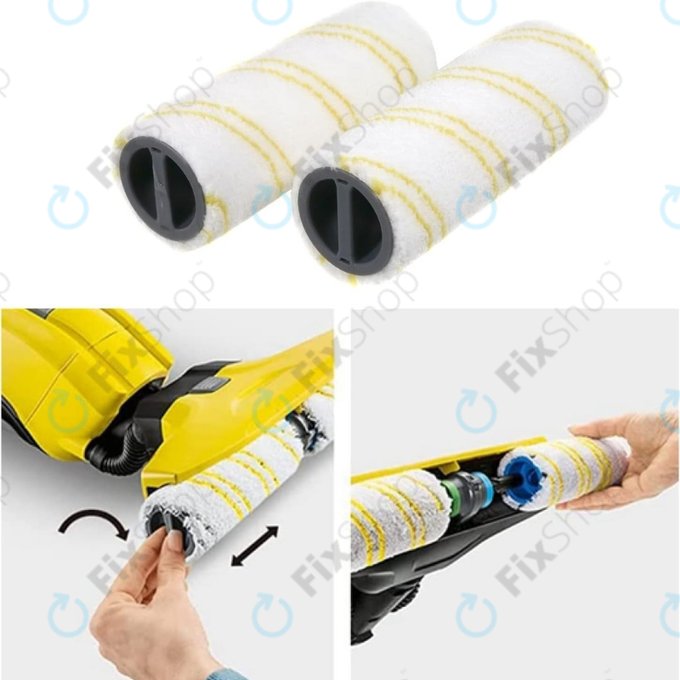 Kärcher FC 3, FC 5, FC 7 - Set de role pentru toate tipurile de suprafete (Galben)