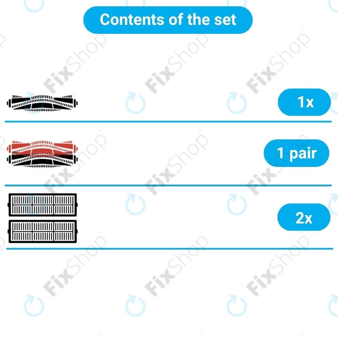 Set de piese de schimb pentru Bissell Crosswave 17132, 2225N, 2582N, 3551N (1x perie rotativă pentru covoare, 1 pereche de perii rotative pentru diferite suprafețe, 2x Filter)