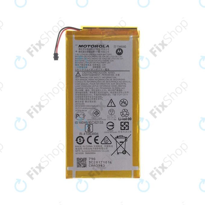 Motorola Moto X4 XT1900 - Baterie HX40 3000mAh - SNN5995A Genuine Service Pack
