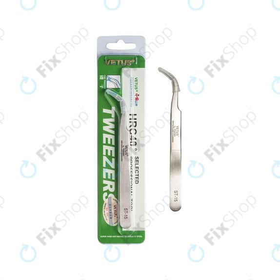 Vetus ST-15 - Pensetă metalică Profi cu vârf îndoit (120mm)