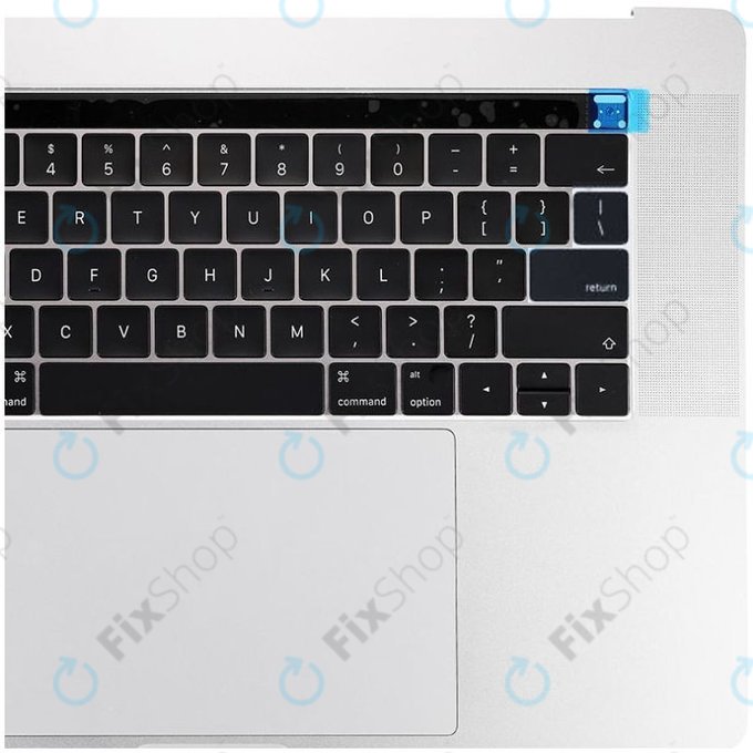 Apple MacBook Pro 15" A1707 (Late 2016 - Mid 2017) - Superior Ramă Tastatură + Tastatură (US) + Microfon + Trackpad + Boxe (Silver)