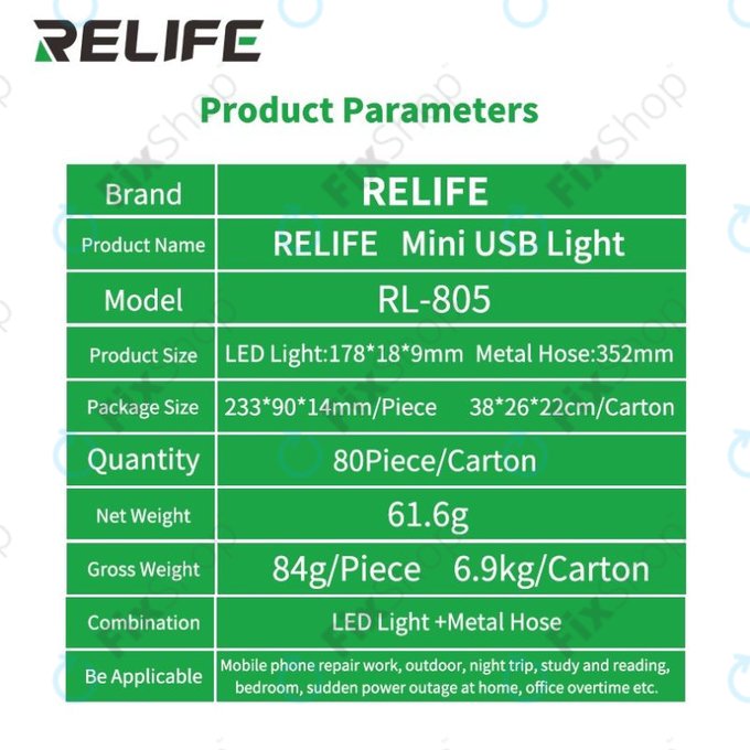 Relife RL-805 - Mini lampă LED USB