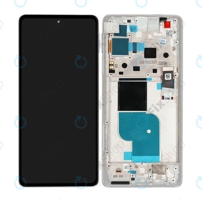 Motorola Edge 30 Pro XT2201 - Ecran LCD + Sticlă Tactilă + Ramă (Stardust White) - 5D68C20277 Genuine Service Pack