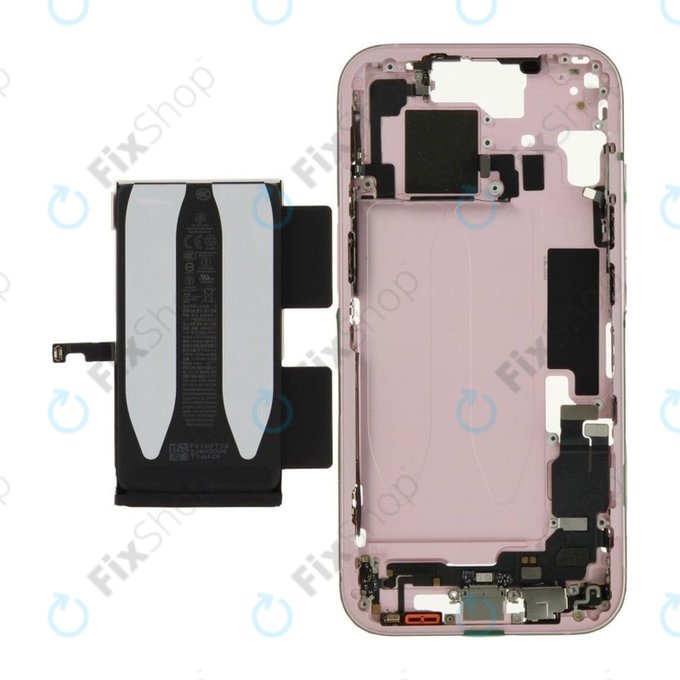 Ramă Mijlocie cu Baterie iPhone 15 | Pink | ZD076-00670 | Genuine Apple
