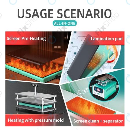 Nasan - Pernă de încălzire compactă pentru demontarea ecranelor LCD