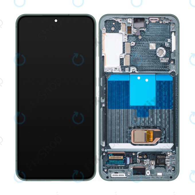 Samsung Galaxy S22 S901B - Ecran LCD + Sticlă Tactilă + Ramă (Green) - GH82-27520C, GH82-27521C Genuine Service Pack