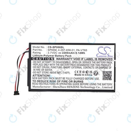 Baterie pentru Sony PS Vita, 2200mAh, Li-Pol, 3.7V, SP65M, HQ