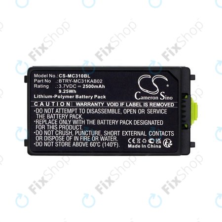 Baterie pentru Symbol, Zebra MC3100, MC3190, 2500mAh, Li-Pol, 3.7V, BTRY-MC31KAB02, HQ