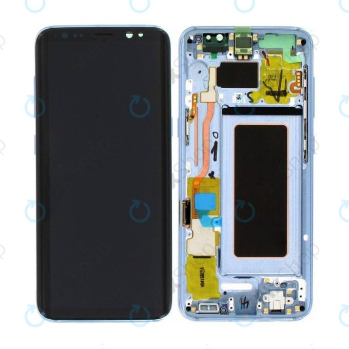 Samsung Galaxy S8 G950F - Ecran LCD + Sticlă Tactilă + Ramă (Coral Blue) - GH97-20457D, GH97-20473D, GH97-20458D, GH97-20629D Genuine Service Pack
