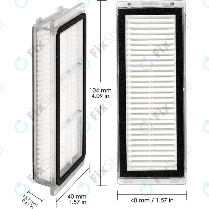 Filtru HEPA, 2 buc. pentru Xiaomi Dreame L20 Ultra, X20 Pro, X20 Pro Plus