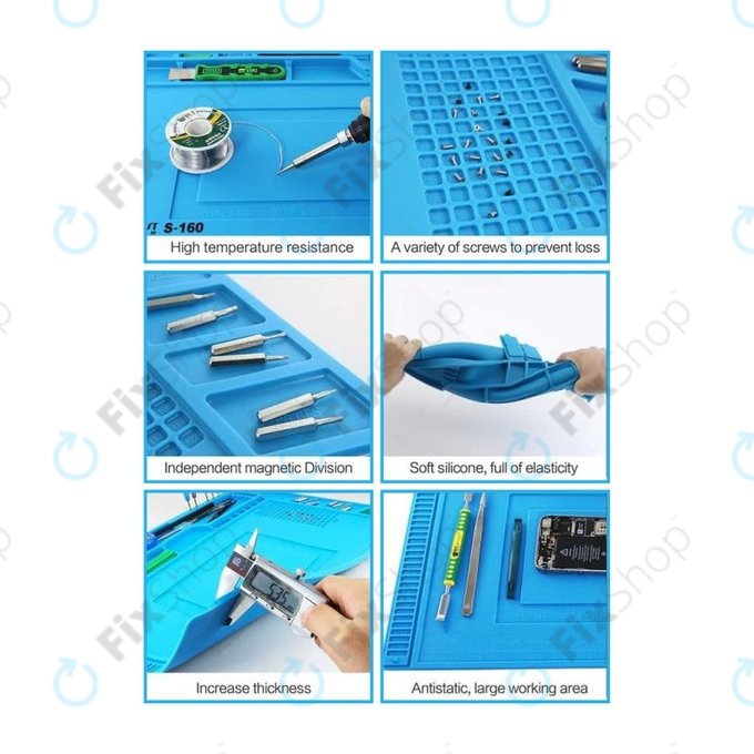 Tampon din silicon antistatic rezistent la căldură ESD - 45 x 30cm