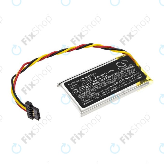 Baterie pentru Mio MiVue 508, 518, 528, 538, 608, 618, 792, 230mAh, Li-Pol, 3.7V, TPC402035, HQ