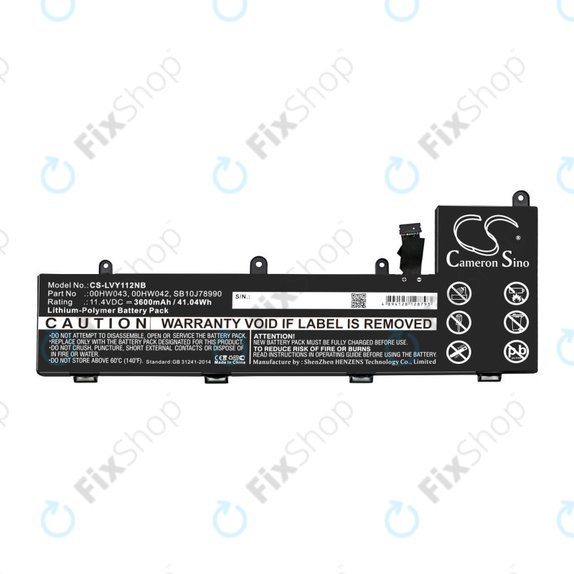 Baterie pentru Lenovo Yoga 11e, ThinkPad Yoga 11e ChromeBook 20, 3600mAh, Li-Pol, 11.4V, 00HW043, HQ