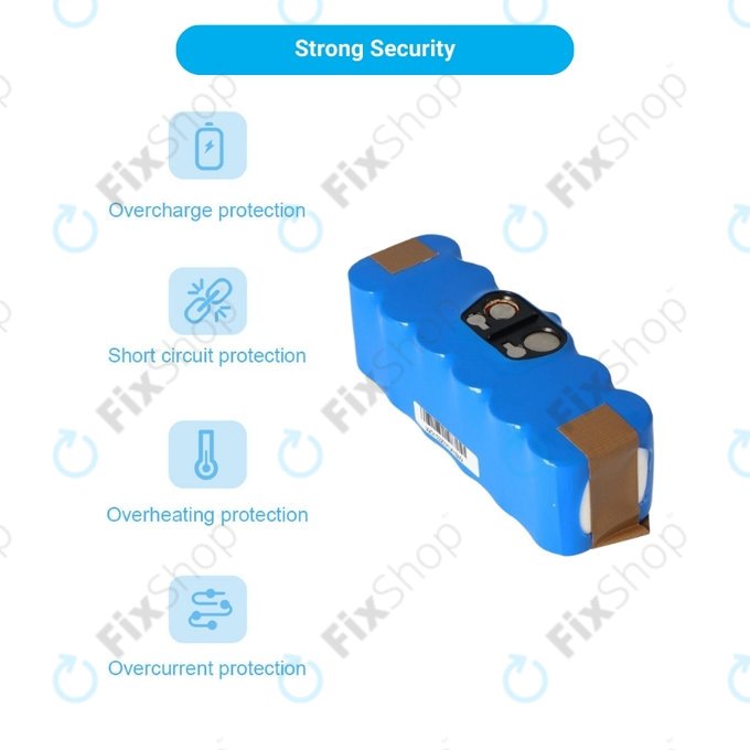 iRobot Roomba 500, 600, 700, 800, 900-series, R3, Scooba 450, Vileda 137173 - Baterie 11702, GD-Roomba-500, VAC-500NMH-33 Ni-MH 14.4V 4500mAh