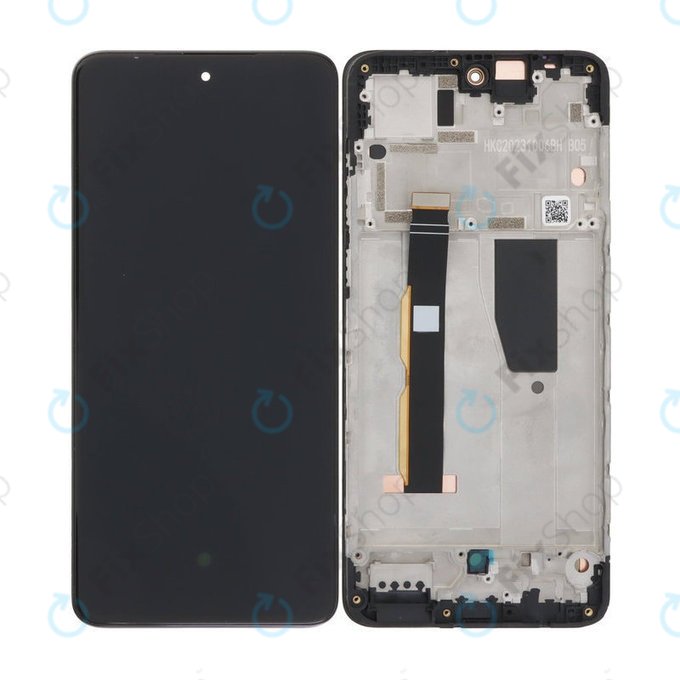 Motorola Moto G84 XT2347 - Ecran LCD + Sticlă Tactilă + Ramă (Black) TFT