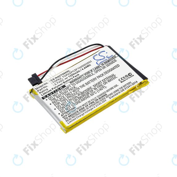 Baterie pentru Navigon 70, 1200mAh, Li-Pol, 3.7V, Topaz, HQ
