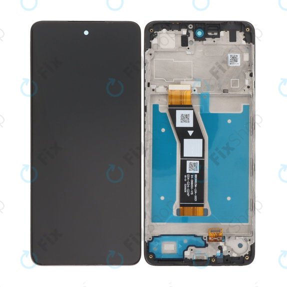 Motorola Moto G04 - Ecran LCD + Sticlă Tactilă + Ramă (Black) TFT