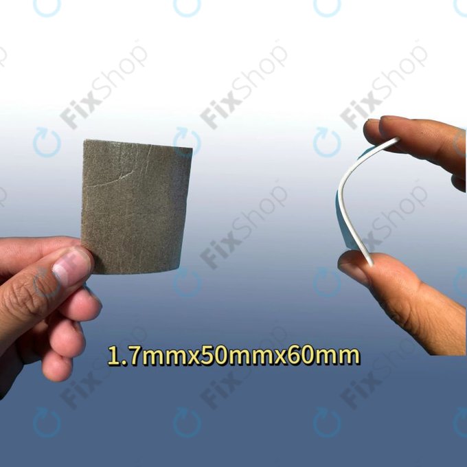 Pad izolat la temperaturi înaltă pentru transfer IC și reparații display-uri (70mm × 60mm × 1.7mm)