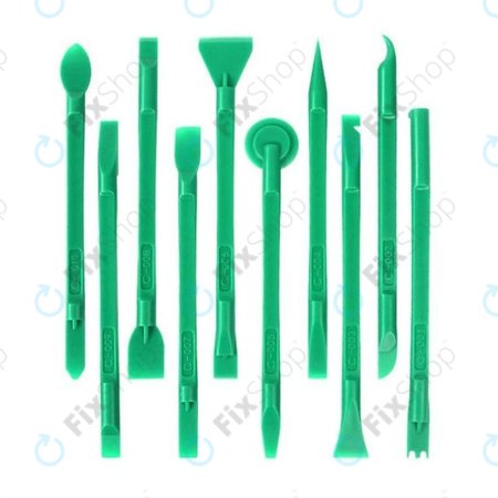 Relife RL-049C - Set Instrumente Dezasamblare cu Două fete 10 în 1 (Verde)