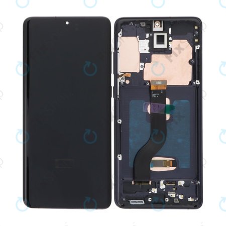 Samsung Galaxy S21 Plus G996B - Ecran LCD + Sticlă Tactilă + Ramă (Phantom Black) OLED