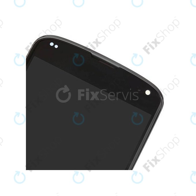 LG Nexus 4 E960 - Ecran LCD + Sticlă Tactilă + Ramă (Black) TFT