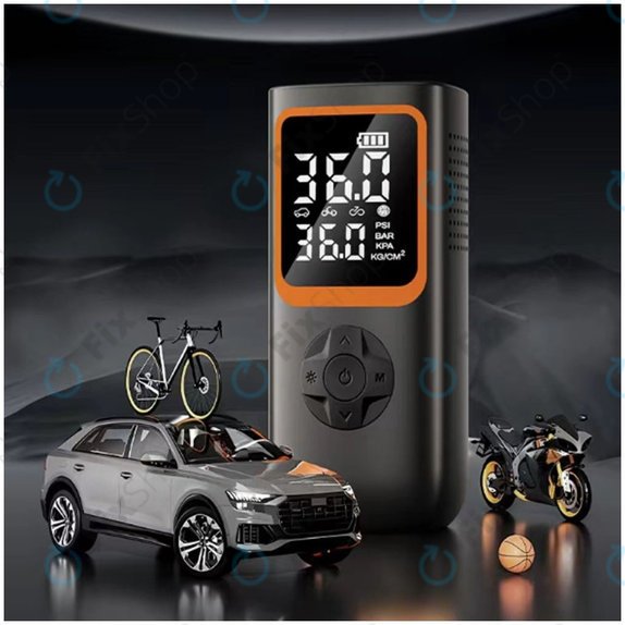 Compresor de Aer Electric Portabil cu Accesorii (11.1V, 2000mAh)