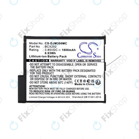 Baterie pentru DJI Osmo Action 3, Action 4, 1800mAh, Li-Ion, 3.85V, BCX202, HQ