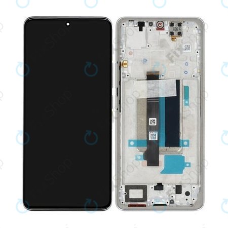 Xiaomi Redmi Note 13 Pro+ 23090RA98C - Ecran LCD + Sticlă Tactilă + Ramă (Moonlight White) - 560001N16U00 Genuine Service Pack