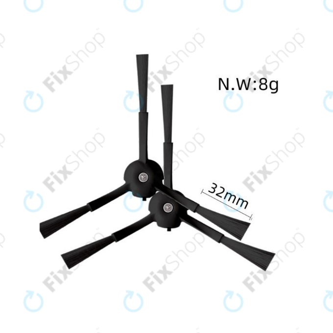 Set de piese de schimb pentru Xiaomi Roborock S8, S8+, S8 Pro Ultra (1 pereche de perii principale, 2x Filter, 2x Perie laterală – neagră, 2x Mop, 2x Sac de praf)