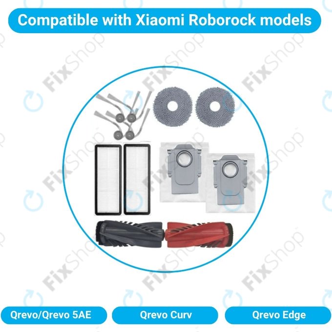 Xiaomi Roborock Qrevo, Qrevo Curv, Qrevo Edge, Qrevo 5AE - Set complet