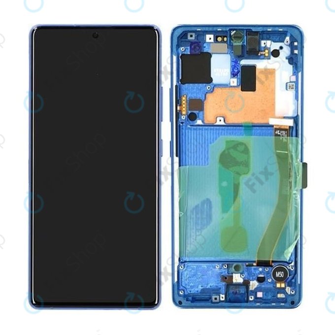 Samsung Galaxy S10 Lite G770F - Ecran LCD + Sticlă Tactilă + Ramă (Prism Blue) - GH82-21672C, GH82-22044C, GH82-22045C, GH82-21992C, GH82-22045C Genuine Service Pack