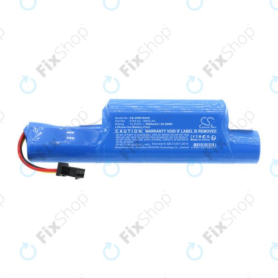 Baterie pentru Vileda Vr102, 201, 303, One, 2600mAh, Li-ion, 10.8V, 0769-03, HQ
