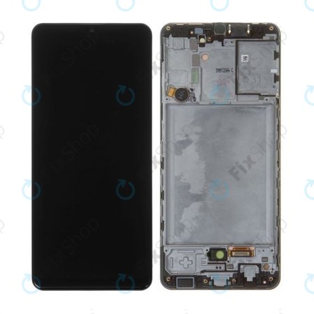 Samsung Galaxy A31 A315F - Ecran LCD + Sticlă Tactilă + Ramă (Prism Crush Black) - GH82-22905A, GH82-22761A, GH82-24406A, GH82-24455A Genuine Service Pack