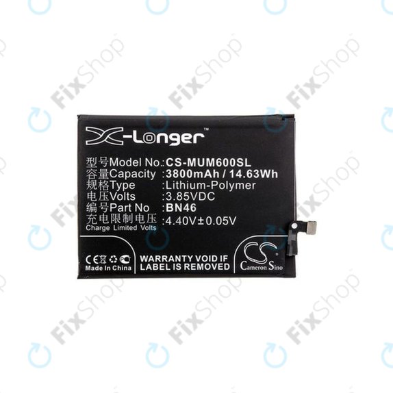 Xiaomi Redmi Note 8T, Redmi 7, Redmi 8A - Baterie BN46 3800mAh HQ