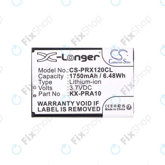 Baterie pentru Panasonic KX-PRX110, 120, 150, 1750mAh, Li-Ion, 3.7V, KX-PRA10, HQ