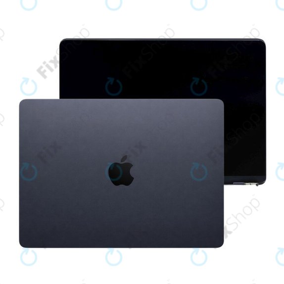 Display LCD pentru MacBook Air 15", A3241 (2025), cu sticlă frontală și capac, Midnight, 661-50131, Genuine Apple