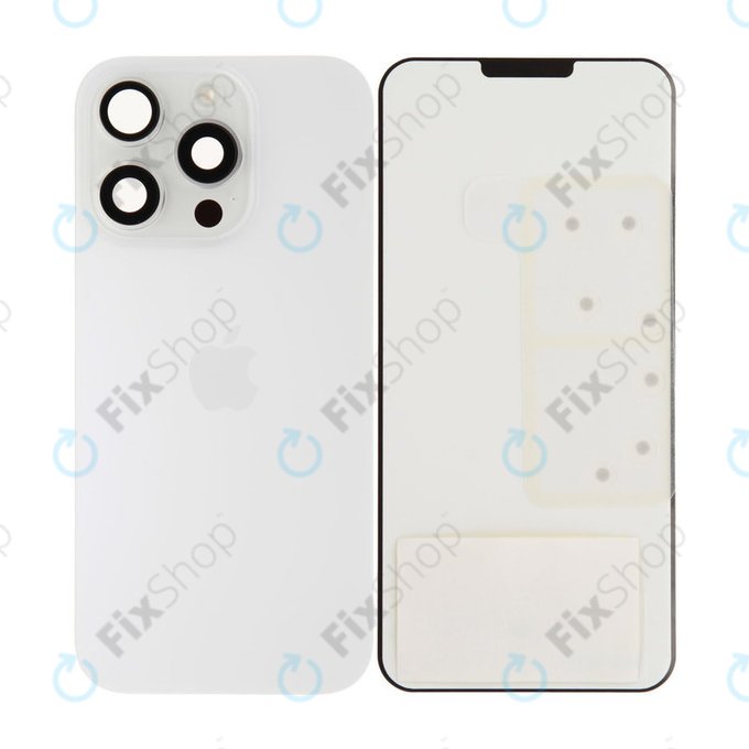 Sticlă Carcasă Spate pentru iPhone 16 Pro | White Titanium | 661-42723 | Genuine Apple