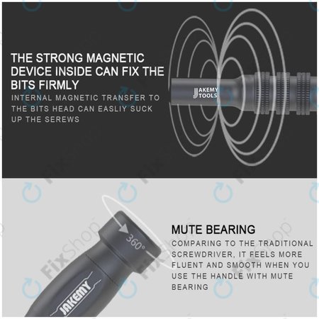 Jakemy JM-8172 - Set de Unelte de service pentru service electronic 73în1