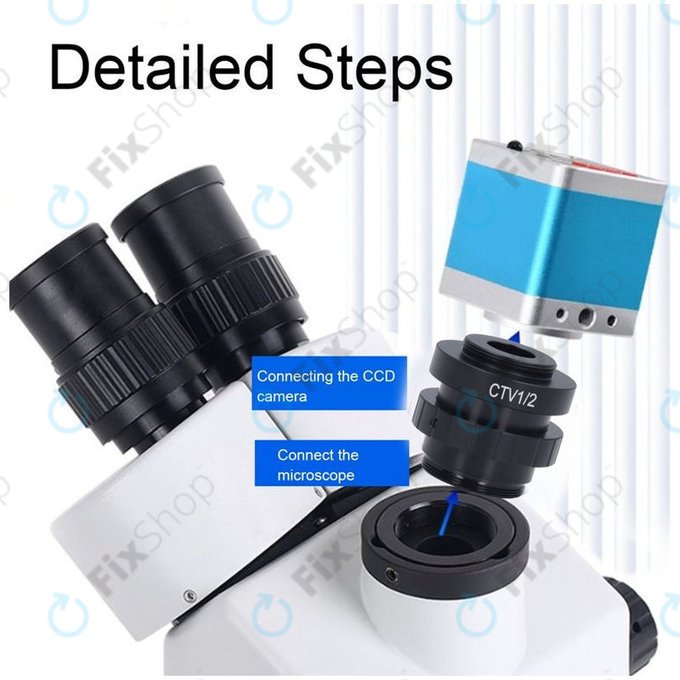 Adaptor CTV 1/2" C-Mount pentru microscop