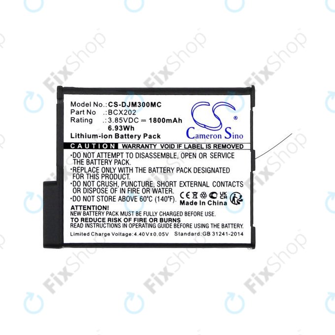 Baterie pentru DJI Osmo Action 3, Action 4, 1800mAh, Li-Ion, 3.85V, BCX202, HQ