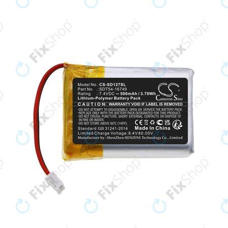 Baterie pentru Sportdog Sd-1275/875, 500mAh, Li-Pol, 7.4V, SDT54-16749, HQ