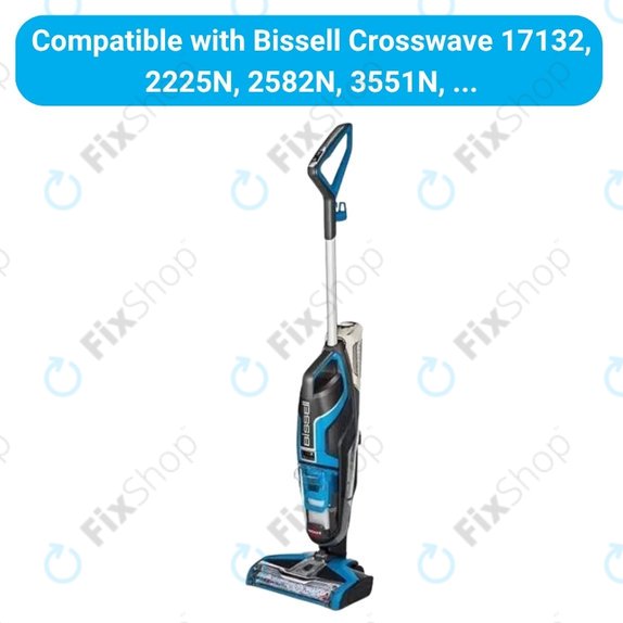 Set de piese de schimb pentru Bissell Crosswave 17132, 2225N, 2582N, 3551N (2x perie rotativă pentru covoare, 2 perechi de perii rotative pentru diferite suprafețe, 4x Filter)