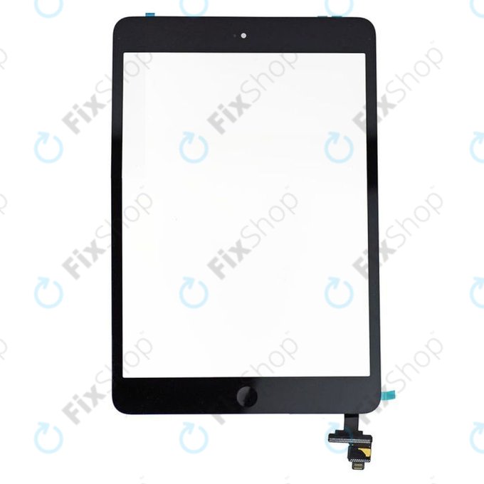 Apple iPad Mini, Mini 2 - Sticlă Tactilă + IC Conector (Black)