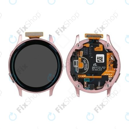 Samsung Galaxy Watch Active 2 40mm R830, R835 - Ecran LCD + Sticlă Tactilă + Ramă (Gold) - GH82-21104B Genuine Service Pack