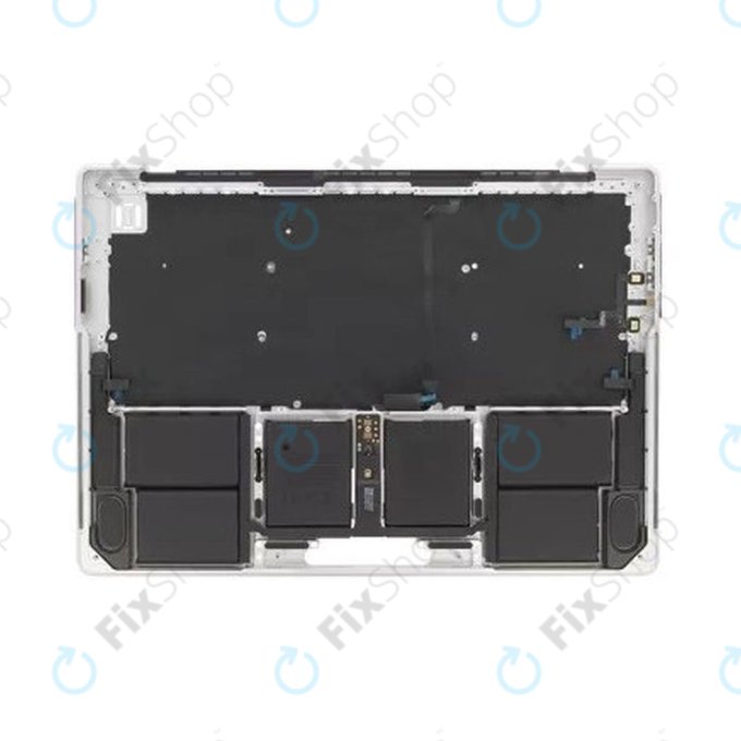 Ramă superioară tastatură pentru MacBook Pro 14", A3185 (2024), cu tastatură US și baterie, Silver, 661-50211, Genuine Apple
