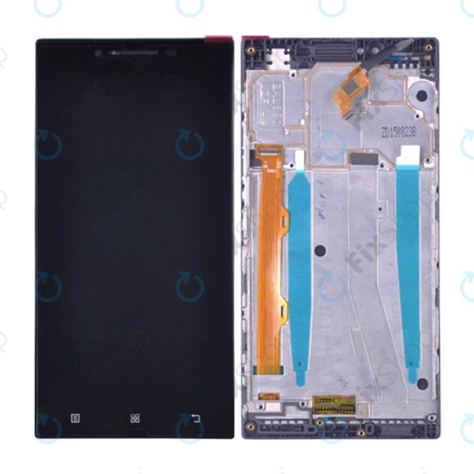 Lenovo P70 - Ecran LCD + Sticlă Tactilă + Ramă (Black) TFT