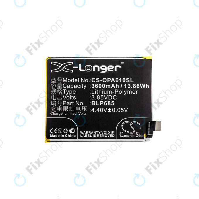 OnePlus 6T A6010 A6013, 7 GM1901 GM1903 - Baterie BLP685 3600mAh HQ