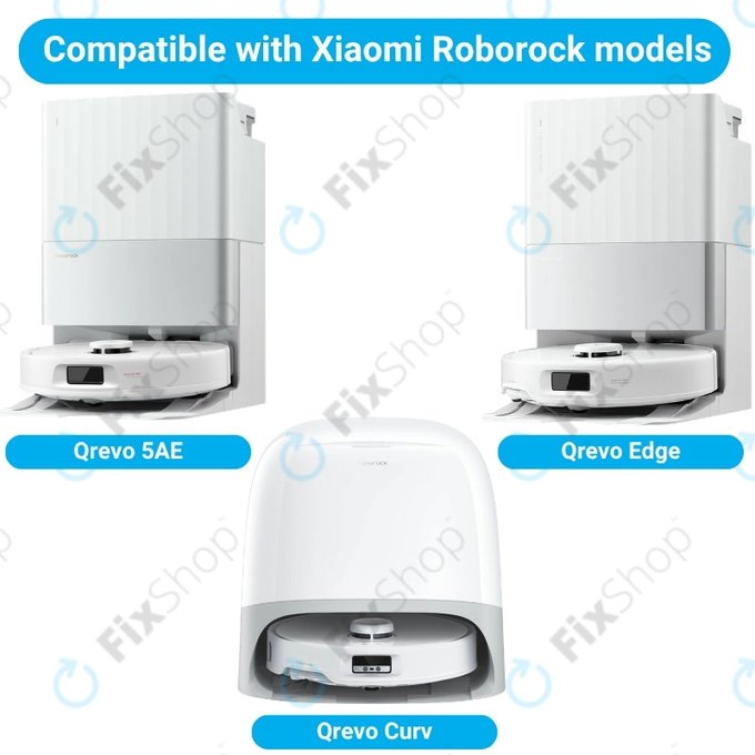 Set de piese de schimb pentru Xiaomi Roborock Qrevo, Qrevo Curv, Qrevo Edge, Qrevo 5AE (2x Perie principală, 4x Filter, 4x Perie laterală)