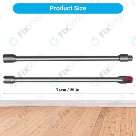 Dyson V12 - Tija de aspirare (Argint)